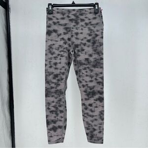 Varley Leggings Women's  size M Gray Camo Print Sparkle Activewear Yoga Gym